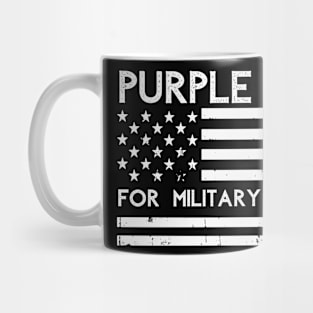 Purple Up For Military Kids Adult Shirt Military Child Month Mug